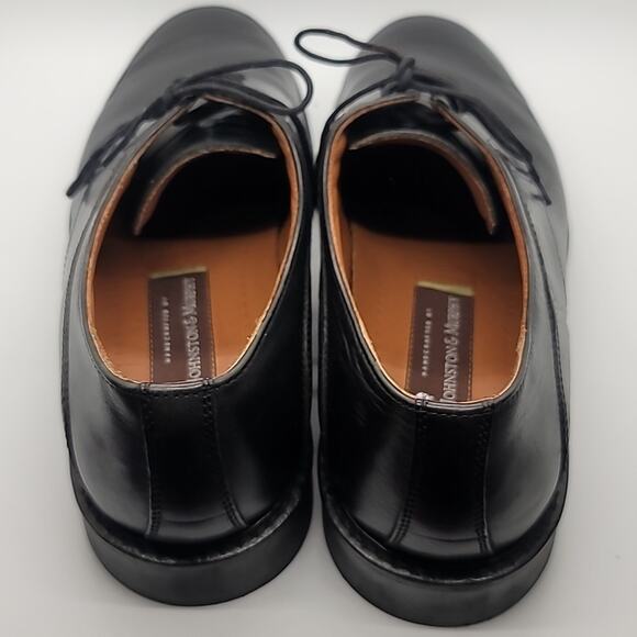 JOHNSTON & MURPHY sz10.5 Derby plain toe rubber sole lace up oxford calf… main image 9